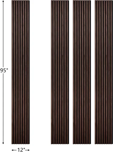 Miniatura 2 de Paneles de madera para pared - Paneles de pared acústicos de roble - 4 piezas de paneles de madera para pared - 240 cm x 30 cm - Paneles de pared