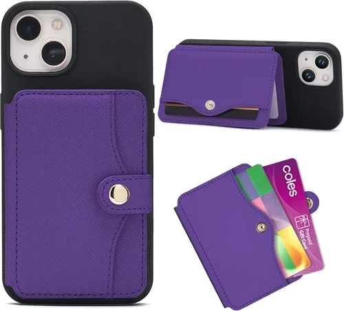 Miniatura 22 de M-Plateau Billetera para teléfono adhesiva, soporte delgado de tarjetas de crédito con adhesivo 3M para teléfono celular y funda de teléfono