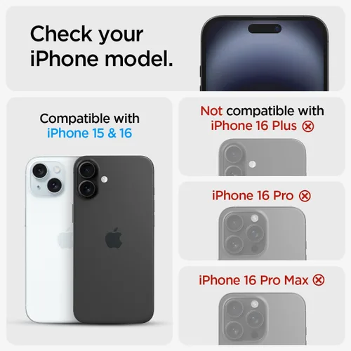 Miniatura 2 de Spigen Protector de pantalla de vidrio templado [GlasTR EZ FIT - Privacidad] Diseñado para iPhone 16 Plus/iPhone 15 Plus [2 unidades]