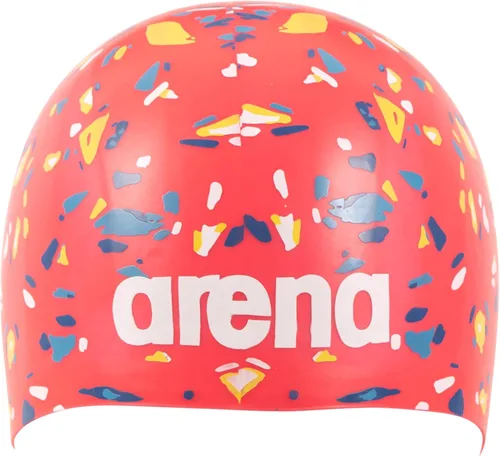 Arena Gorra de natación unisex de silicona moldeada Poolish para adultos para entrenamiento intensivo y natación, ajuste elástico cómodo, talla única