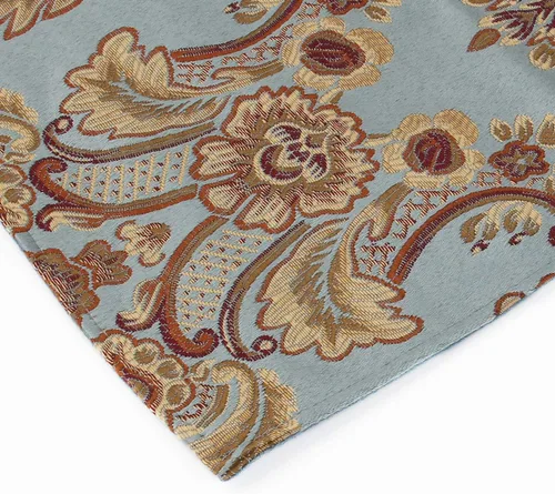 Miniatura 4 de kilofly 6 manteles individuales elegantes de jacquard de brocado floral (11.8 x 15.7 pulgadas)