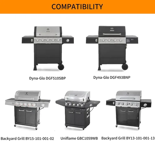 Miniatura 4 de SUONA Piezas de repuesto para tienda de calor para Dyna-Glo DGB515SDP-D DGF510SBP DGF600ssp, Heat Shileld para patio trasero BY13-101-001-12
