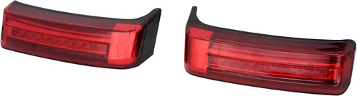 Miniatura 7 de Luces traseras de alforja para motocicleta, freno de funcionamiento, lámpara LED de señal de giro apta para Harley Touring Street Glide Road Glide
