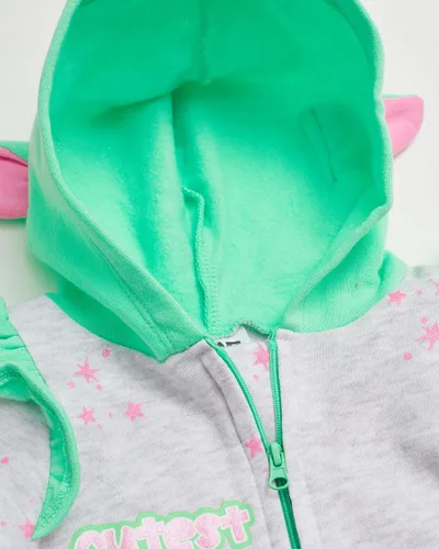 Miniatura 3 de Star Wars Baby Yoda - Pijama de una pieza para bebé y niña, pijama con capucha para bebé