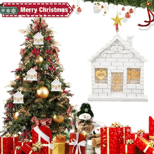 Miniatura 5 de Adorno de Navidad 2025 para decoración del hogar - divertido regalo de inauguración de la casa para nuevos propietarios, idea de regalo única
