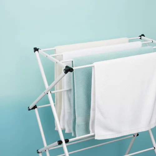 Miniatura 6 de Honey-Can-Do Large Folding Metal Clothes Drying Rack - 31" Wide Oversized Laundry Stand - 26 Ft Drying Capacity - Heavy Duty Portable Airer for