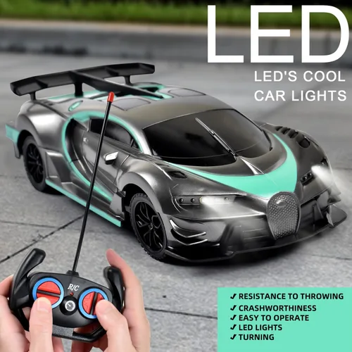 Miniatura 4 de Tuko Juguetes de coche a control remoto, juguetes RC para niños y niñas de más de 3 años (gris)