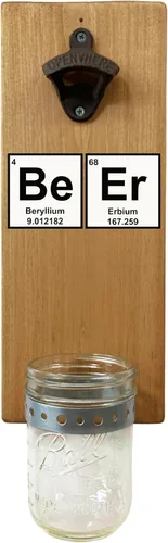 Miniatura 10 de Abridor de botellas de esquí, tablero de madera de montaje en pared con tapa extraíble y abridor de hierro fundido, regalo de esquiador rústico