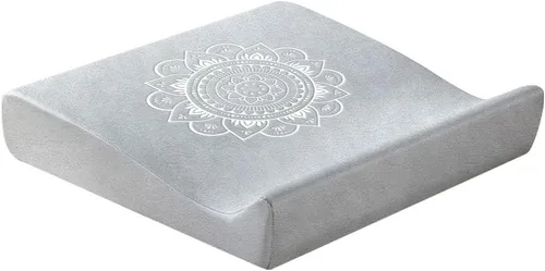 Miniatura 10 de Zafu - Juego de cojines de meditación de terciopelo, espuma de alta densidad, almohadas de piso grandes de 26.4 pulgadas, funda extraíble lavable