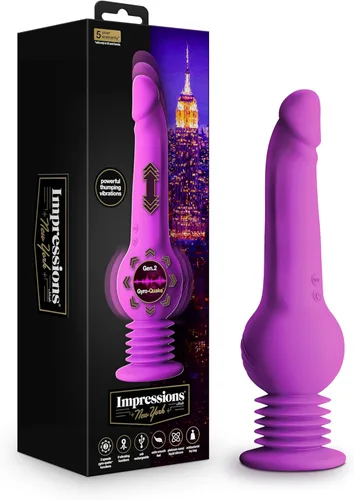 Miniatura 11 de Blush Impressions Havana - Consolador vibratorio de silicona de 8 pulgadas, control remoto inalámbrico de 4 vías, juego con correa, IPX7, Rosa