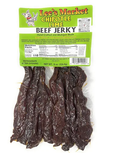 Miniatura 28 de Lee's Market Carne seca de rábano picante - Suave y tierna - Bocadillo saludable bajo en carbohidratos y sin gluten - Apto para paleo y keto