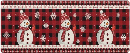 Tapete de baño con diseño de muñeco de nieve navideño para bañera, antideslizante, de secado rápido y absorbente, tierra de diatomeas, fregadero,