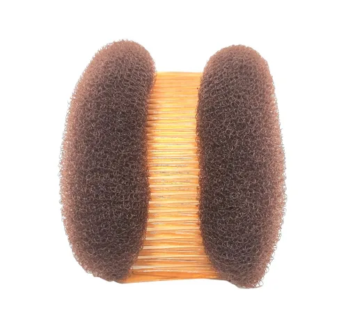 Miniatura 6 de 2 piezas encantadoras inserciones de volumen para el cabello, peine Do Beehive, herramienta para hacer moños, base para el cabello, accesorios