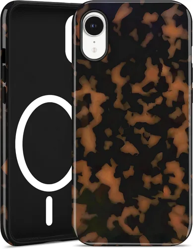Miniatura 120 de Jusy Compatible con MagSafe Brown Tortoise Shell Print Phone Case para iPhone 7/8/SE, funda protectora magnética de lujo de TPU suave