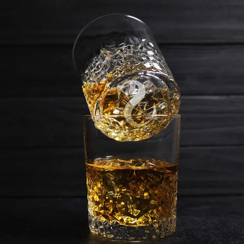 Miniatura 2 de Juego de decantador de whisky personalizado – Juego de regalo de licor personalizado de 5 piezas con 4 vasos y decantador grabado – 27.1 fl oz