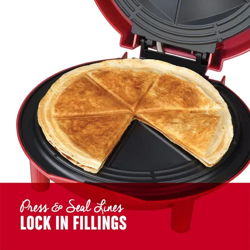 Miniatura 5 de Fabricante eléctrico de Quesadilla George Foreman, Rojo, GFQ001