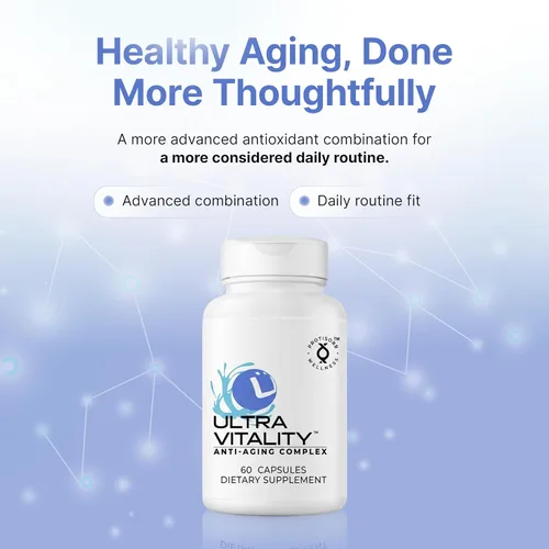 Miniatura 3 de UltraVitality Fórmula de apoyo a la longevidad – Fisetina, Curcumina, Quercetina y Beta-Glucano – Apoya la salud celular y cognitiva Envejecimiento