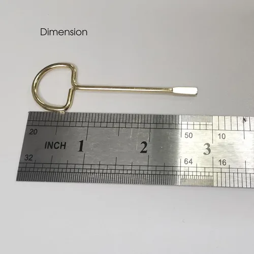 Miniatura 4 de Llave de puerta de baño interior, llave de emergencia para dormitorio, llave de repuesto sólida para puerta interior - Paquete de 10 Oro_10