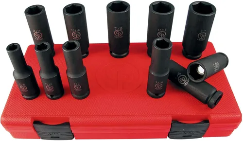 Miniatura 19 de Chicago Pneumatic SS4114D - Juego de llaves de vaso de impacto de 1/2 pulgada, profunda, métrica, 6 puntos, juego de llaves de impacto (14 piezas)