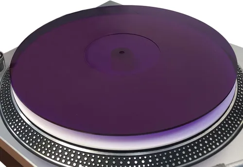 Miniatura 11 de Alfombrilla de acrílico para tocadiscos - Alfombrilla de vinilo para plato de 12 pulgadas - Reduce el ruido y mejora la calidad del sonido
