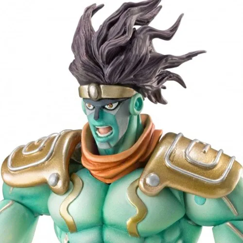 Miniatura 2 de QAHEART Figuras de Jotaro Kujo Bruno Bucciarati/Leone Abbacchi Figuras de Anime Estatuas de Acción Ultra Movibles Ornamentos Estrella Platino Verde