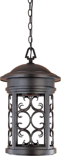 Designers Fountain Ellington 31134-ORB - Lámpara colgante exterior de 19 pulgadas para puerta delantera, patio y porche, bronce aceitado