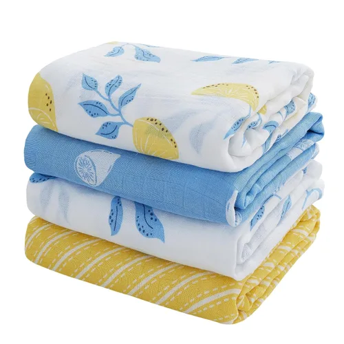 Miniatura 18 de Viviland Mantas de Muselina para Envolver, Envolturas para Niños y Niñas, Mantas de Recepción para Bebés Transpirables y Suaves con la Piel