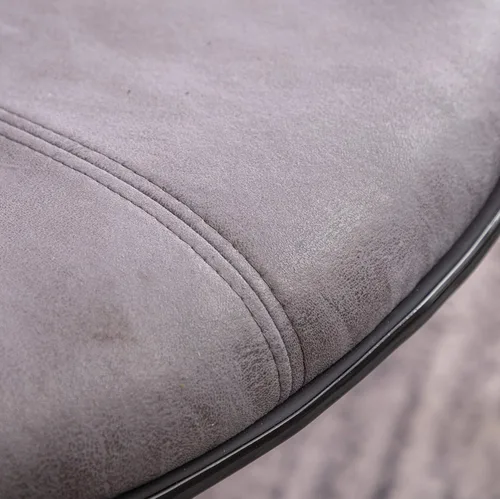 Miniatura 6 de Roundhill Furniture Masaccio Weathered Grey Airlift - Taburete giratorio ajustable con base cromada, juego de 2 Gris(Weathered Gray)