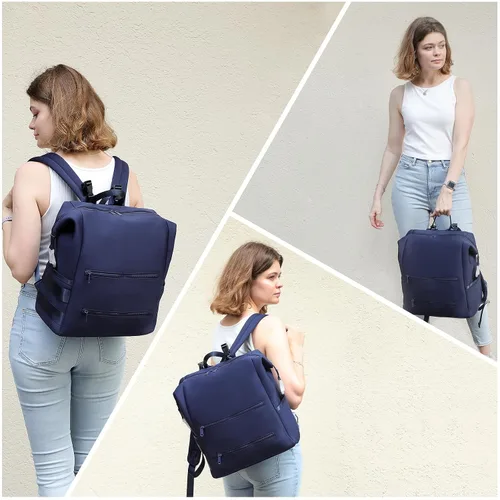 Miniatura 2 de Omanmoli Mochila para Pañales, Bolsa Grande de Neopreno para Bebé para Niños y Niñas con 15 Organizador de Bolsa de Pañales, 2 Bolsillos Aislados