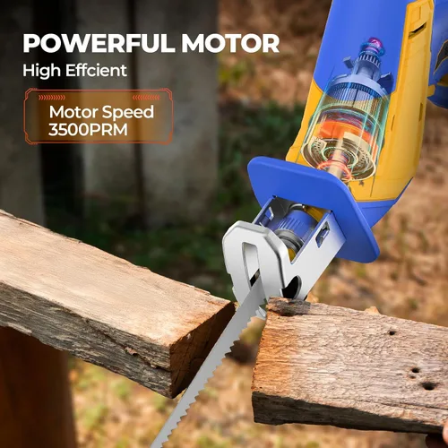 Miniatura 2 de Sierra de Vaivén Inalámbrica Compatible con Batería Dewalt 20V (Batería no incluida) Sierra Sawzall Inalámbrica para Corte de Madera/Metal/PVC