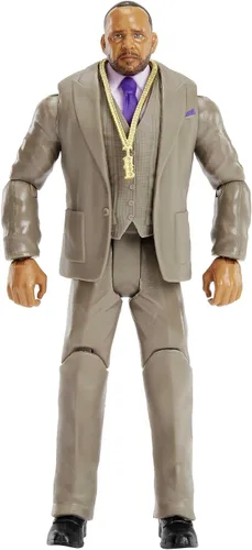 Miniatura 3 de Mattel WWE - Figura de acción básica MVP, serie 128, coleccionable de 6 pulgadas para edades de 6 años en adelante