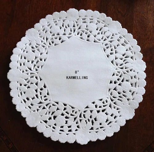 Miniatura 6 de 50 piezas de papel redondo blanco Lancaster Almohadillas de embalaje de tartas para decoración de vajilla de boda (10 pulgadas)