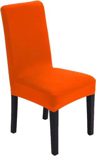 Miniatura 9 de Funda protectora de tela de elastano elástica extraíble y lavable para silla de comedor (color aguamarina, 6)