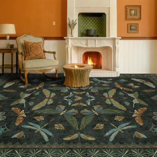 Miniatura 154 de Hazo Haus Alfombra de Baño Bohemia Lavable 2x3, Alfombras Pequeñas para Cocina, Tocador, Puerta Principal Entrada Interior, Antideslizante Pelo Bajo