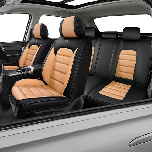Miniatura 12 de Fundas de asiento de automóvil para K4 para KIA K4 2025-2026, fundas de asiento impermeables de cuero, compatible con bolsa de aire, juego completo