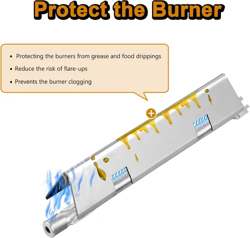 Miniatura 8 de 7635 15.3 Barras aromatizantes Spirit, 69785 Spirit Burner para Weber Spirit 200 Series, Weber Spirit E210, E220, S210, S220 46100001 46110001