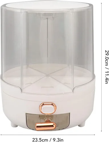 Miniatura 5 de Dispensador de cereales de gran capacidad, 6 compartimentos, fácil de usar, tapa extraíble, caja de almacenamiento de cereales para frijoles