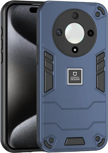 Miniatura 452 de Funda compatible con Huawei Y9 Prime (2019), compatible con Huawei Y9 Prime (2019) 4G STK-L21 2 en 1 [PC duro + TPU], funda de teléfono azul