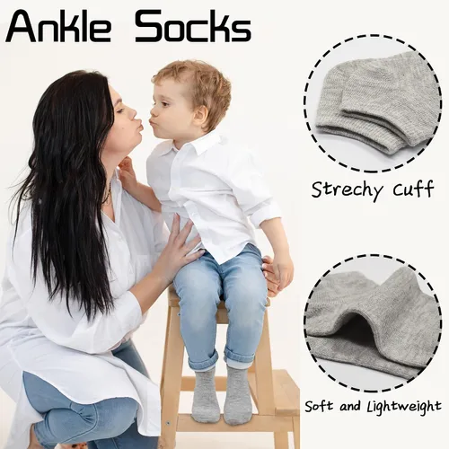 Miniatura 3 de Calcetines para niños Juego de 25 pares de calcetines de tobillo para niños y niñas (0 a 14 años)