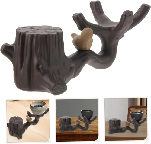 Miniatura 9 de BESTonZON 1 platillo de té para mascotas, accesorios de escritorio de oficina, decoración del hogar, mesa de comedor, bandeja de té, accesorios