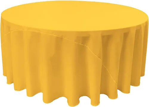Miniatura 6 de LA Linen - Mantel redondo lavable de popelina de poliéster, resistente a manchas y arrugas, 51", mantel de tela para comedor, cocina, fiesta, Negro