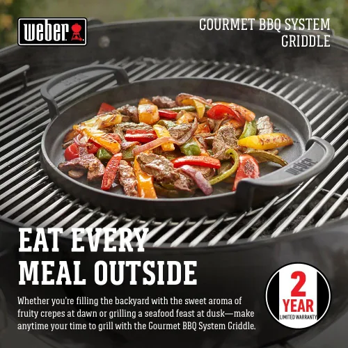 Miniatura 2 de Weber Plancha Parrilla del Sistema Gourmet BBQ, Negro