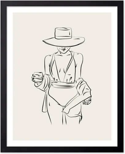 Miniatura 14 de Poster Master Póster de peonías – Estampado de flores retro – Ilustración floral – Ilustración en blanco y negro – Diseño de línea y abstracto