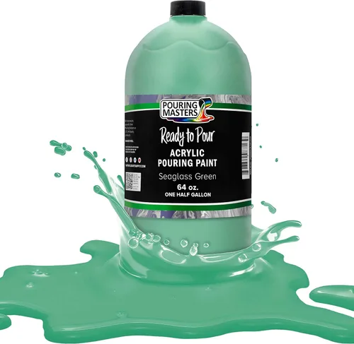 Miniatura 44 de POURING MASTERS Pintura Acrílica Roja Carmesí Lista para Verter - Premium de 8 Onzas Premezclada a Base de Agua - para Lienzo, Madera, Papel, Rojo