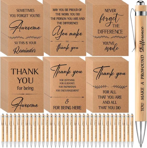 Miniatura 8 de Chuangdi 96 piezas de regalo de agradecimiento a los empleados, regalos de agradecimiento para compañeros de trabajo, cuaderno inspirador