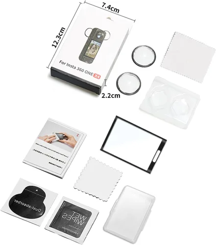 Miniatura 7 de Protector de pantalla para cámara de acción Insta360 X4, resistente a los arañazos, revestimiento óptico antihalación, resistente a los arañazos