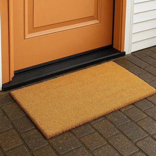 Miniatura 44 de LuxUrux Alfombra de Fibra de Coco de Bienvenida - Respaldo Extra Resistente, 17'' x 30'' Alfombra Natural para Puerta - Fácil de Limpiar, Hermoso