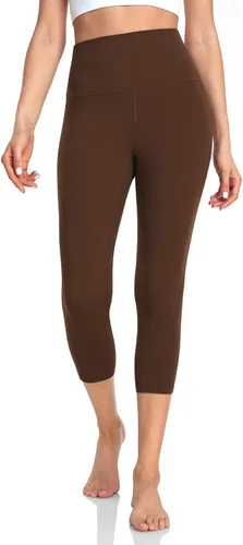 Miniatura 2 de HeyNuts Leggings capri esenciales de cintura alta para yoga, control de abdomen, pantalones recortados de entrenamiento de 21 pulgadas