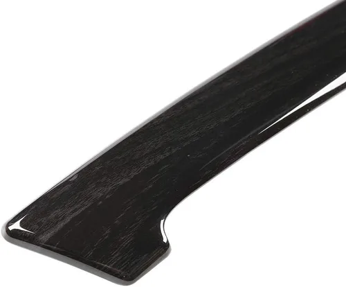 Miniatura 7 de 4pcs negro grano de madera interior manija puerta cubierta ajuste para Prado 2010-2018