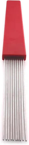 Miniatura 8 de Guiro Raspador de percusión latina estilo peine raspador profesional de repuesto para varios instrumentos de percusión accesorio de instrumentos